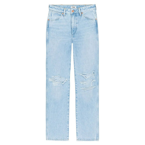 Wrangler Women's Light Blue Wild West Ripped Jeans | Wrangler In Lebanon