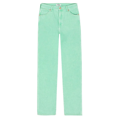 Wrangler Women's Cactus Green Wild West Straight Fit Jeans | Wrangler In Lebanon