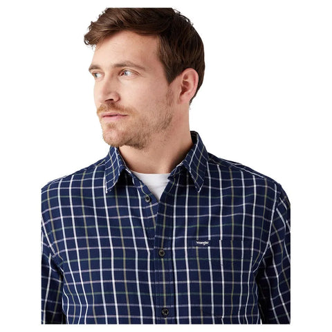 Wrangler Men's Navy Striped Shirt | Wrangler In Lebanon