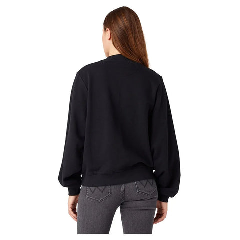 Wrangler Women's Real Black Crew Neck Sweatshirt | Wrangler In Lebanon