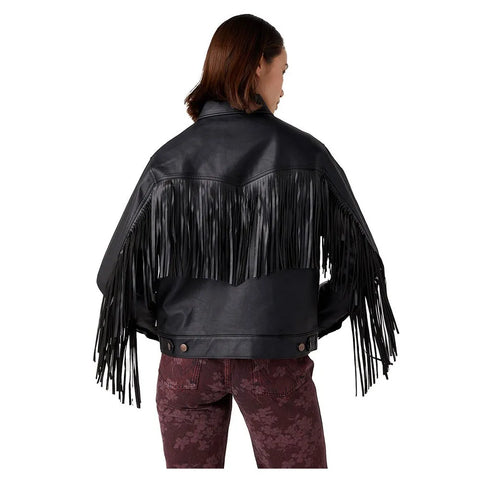 Wrangler Women's Black Wild Fringe Jacket | Wrangler In Lebanon