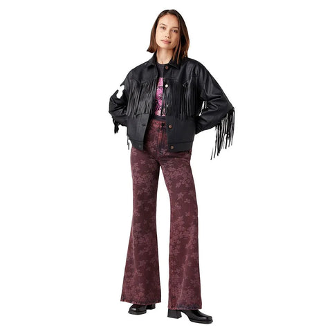 Wrangler Women's Black Wild Fringe Jacket | Wrangler In Lebanon