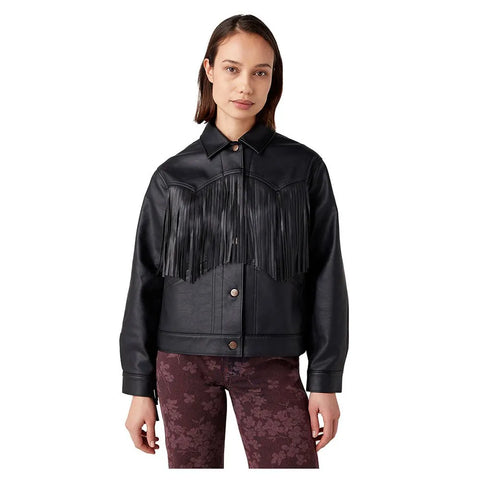 Wrangler Women's Black Wild Fringe Jacket | Wrangler In Lebanon
