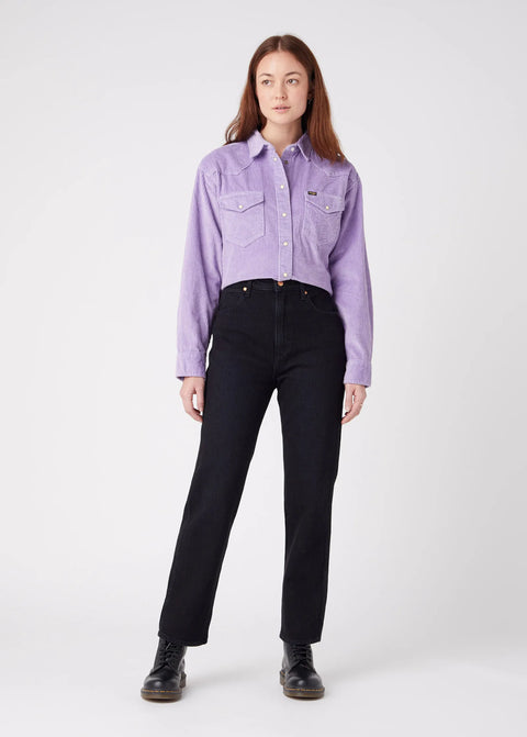 Wrangler Women's Black High Rise Straight  Wild West Jeans | Wrangler In Lebanon