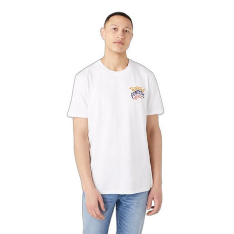 Wrangler Men's White Positive Vibe T-Shirt | Wrangler In Lebanon