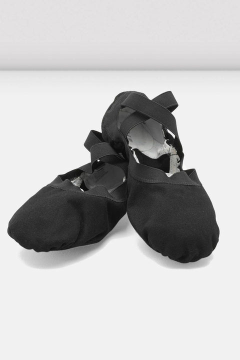 Bloch Women's Black Elastic Canvas Ballet Shoes |Bloch In Lebanon