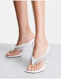 Asos Design Women's White High Heels ANS1058