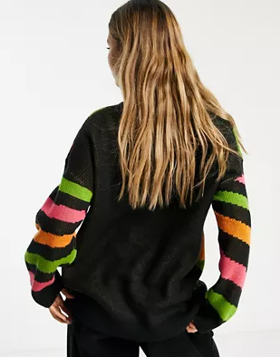 ASOS DESIGN Women's Multicolor Sweatshirt ANF1372