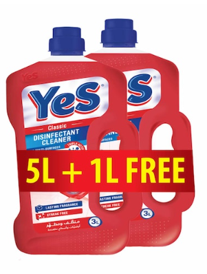 Yes Disinfectant Cleaner 5L+1L (free) | Yes In Lebanon