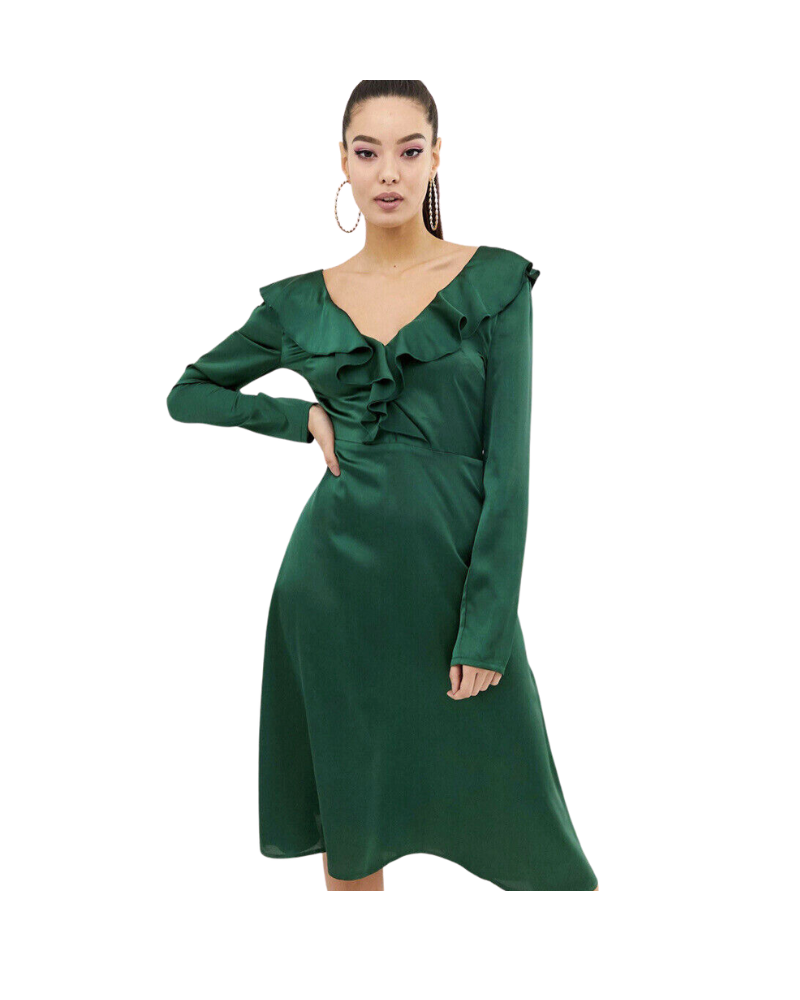 Missguided Women's Green Dress 100677365 AMF1425