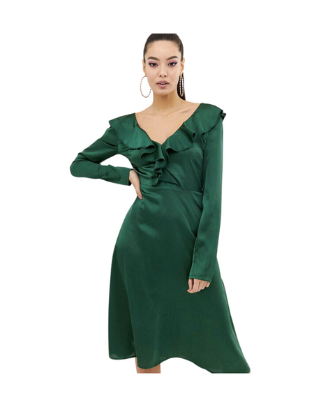 Missguided Women's Green Dress 100677365 AMF1425 E