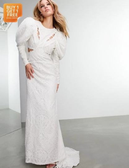 Asos Edition Women's White Dress ANF2104