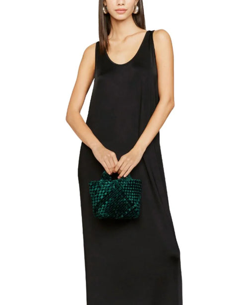 Naghedi Women's Dark Olive Velvet Petit Hand Bag | Naghedi In Lebanon