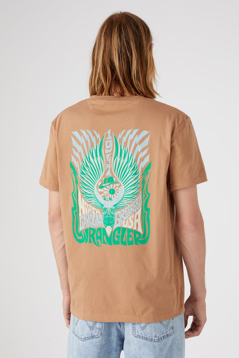 Wrangler Men's Brown New Relaxed T-Shirt | Wrangler In Lebanon