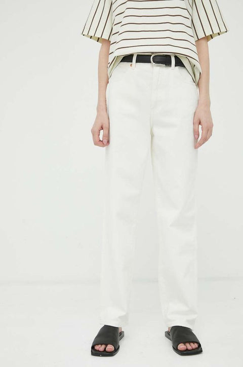 Wrangler Women's Off White Mom Straight Jeans | Wrangler In Lebanon