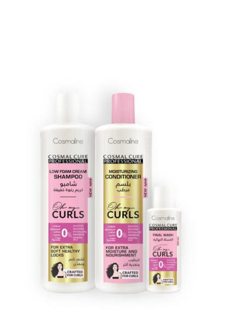 Cosmaline Cosmal Cure Professional Oh My Curls Method Hair Care Kit