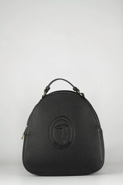 Trussardi Women's Black Leather Backpack |Trussardi in Lebanon