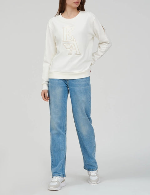 Emporio Armani  Women's Off White  Sweatshirt   | Emporio Armani in Lebanon