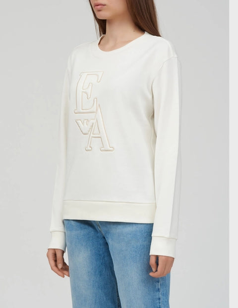 Emporio Armani  Women's Off White  Sweatshirt   | Emporio Armani in Lebanon