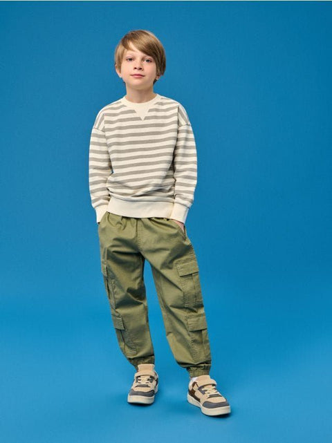 Sinsay Boy's Khaki Green Elastic Waist Pant | Sinsay In Lebanon