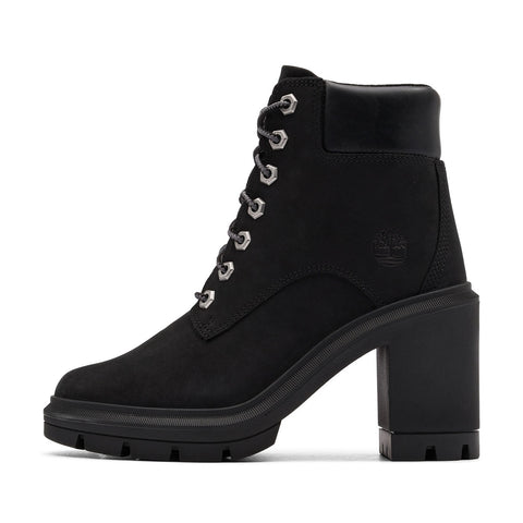 Timberland Women's Black Allington Heights Mid Lace Heeled Boot|Timberland In Lebanon