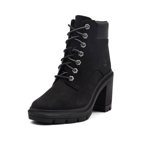 Timberland Women's Black Allington Heights Mid Lace Heeled Boot|Timberland In Lebanon