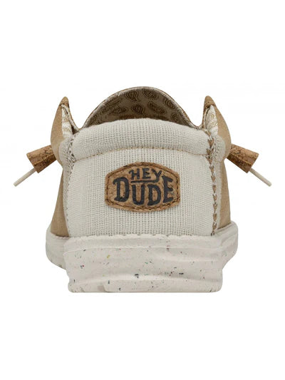 Hey Dude Men's Beige Wally Break Linen Moccasin | Hey Dude In Lebanon