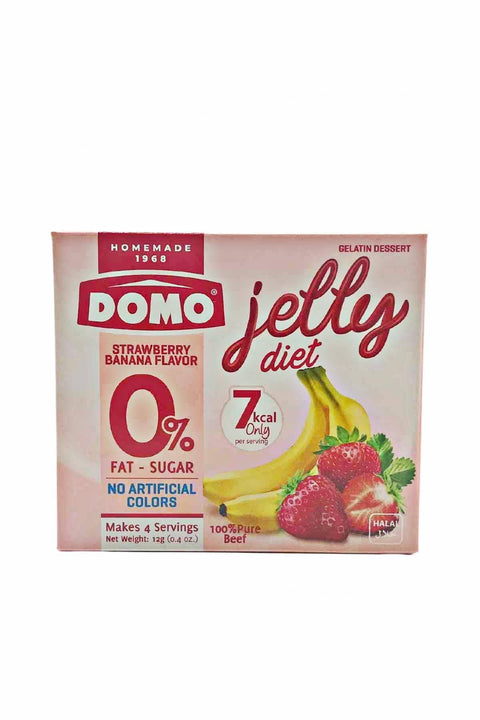 Domo Jelly Diet Strawberry Banana Flavor 12g