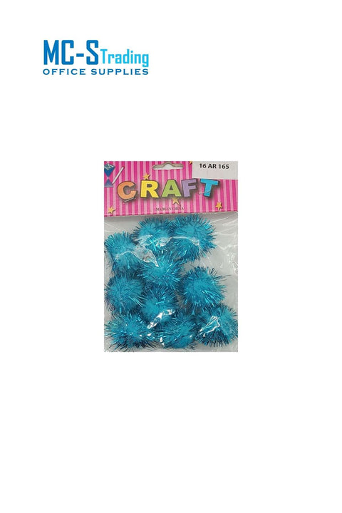 Craft Material Pom With Glitter