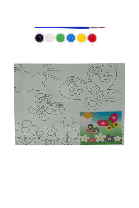 Keep Smiling Canvas Wooden Drawing Board+ Watercolor+ Brush 2530C 1234568822