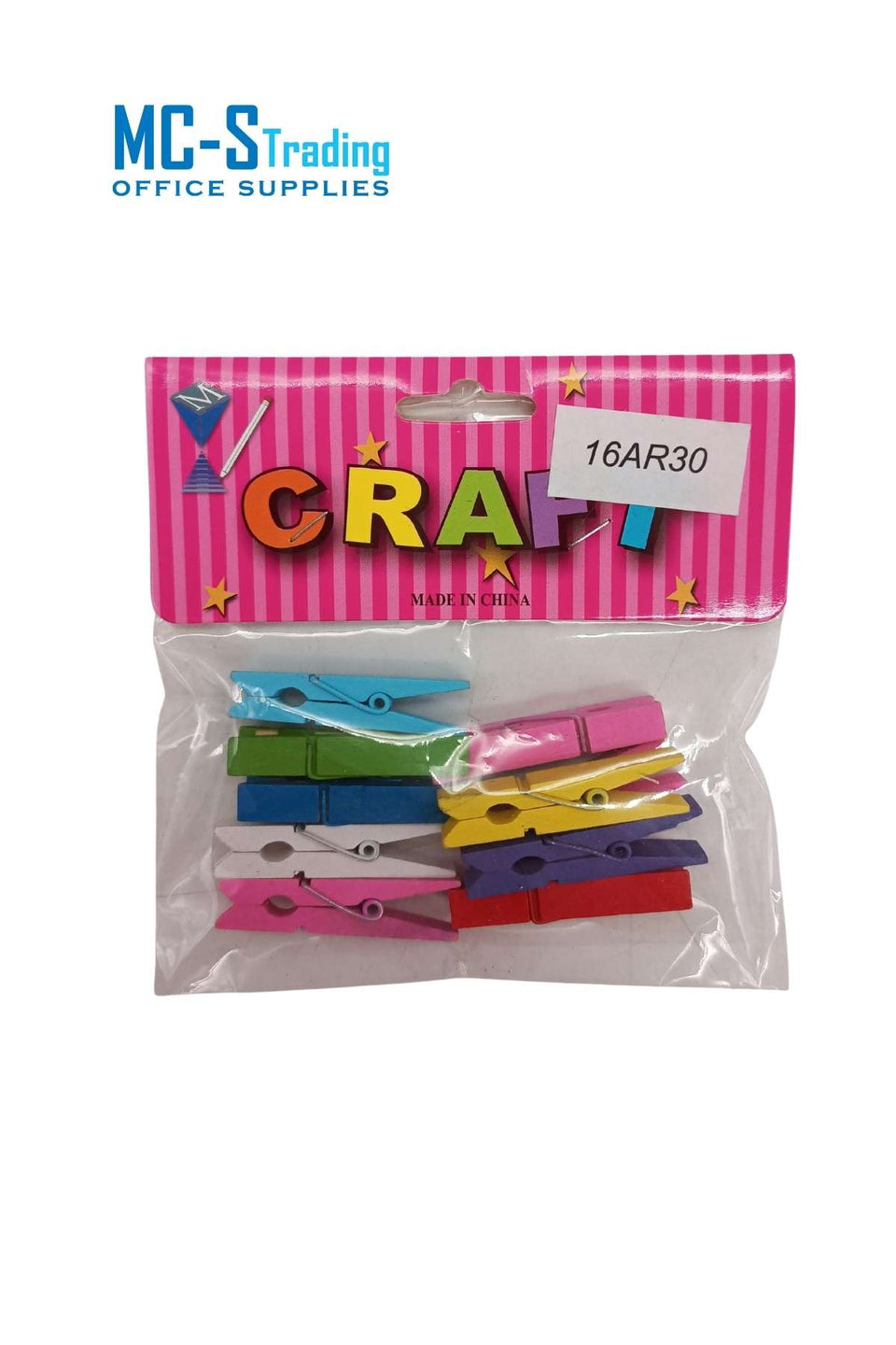 Craft Material Colored Wooden Clip 16AR30