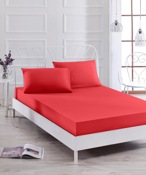 SD Home Red Single Sheet Set 162ELR0547