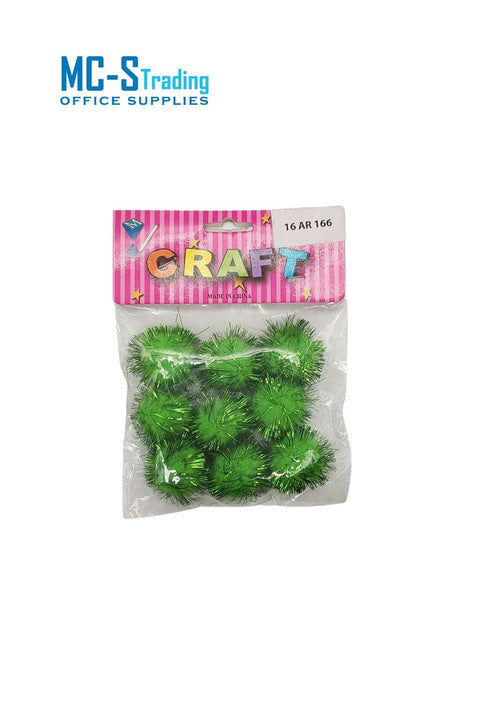 Craft Material Pom With Glitter