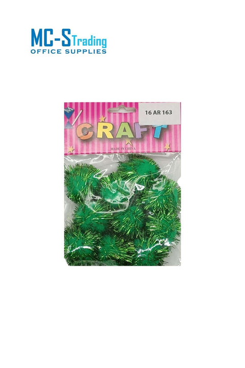 Craft Material Pom With Glitter