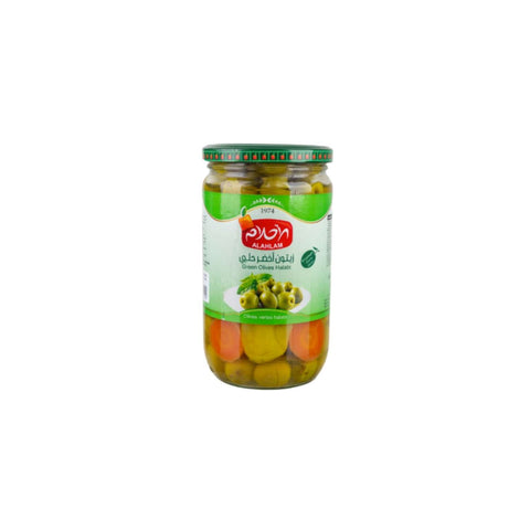 Al Ahlam Green Olives Halabi 700g