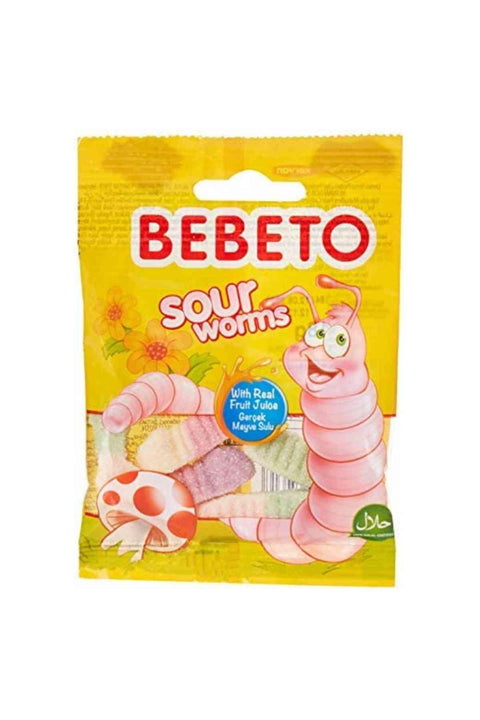Bebeto Sour Worms 18g | Bebeto In Lebanon