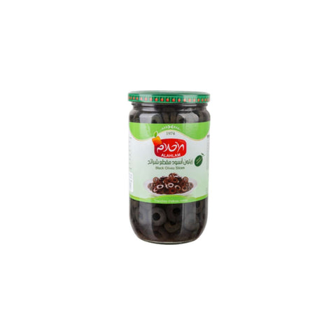 Al Ahlam Black Olives Slices 700g