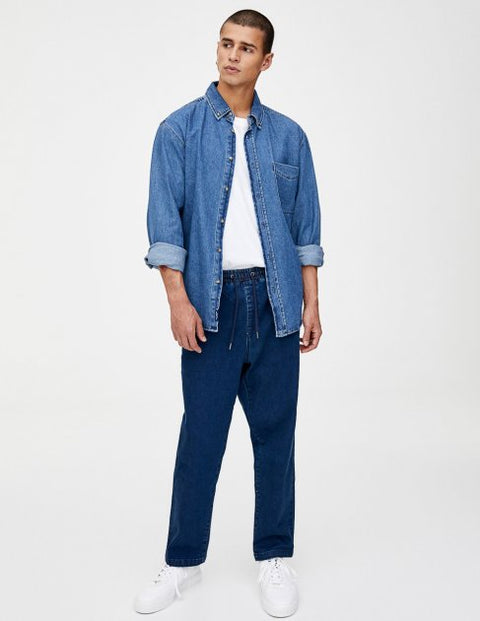 Pull & Bear Men's Blue jeans  9684/514/400(shr)(lr93)