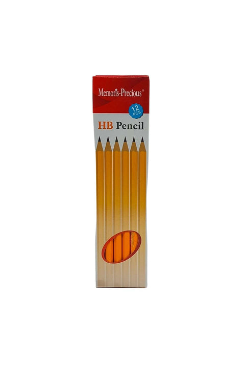 Memoris Precious Pencil HB With Eraser 12Pcs MF1639G 6939540520096
