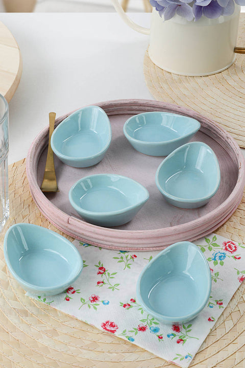 SD Home Light Turquoise Sauce Plate Set 275KRM1114