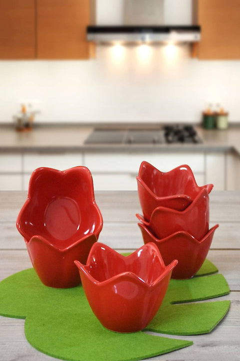 SD Home Red Bowl Set (6 Pieces) 275KRM1209