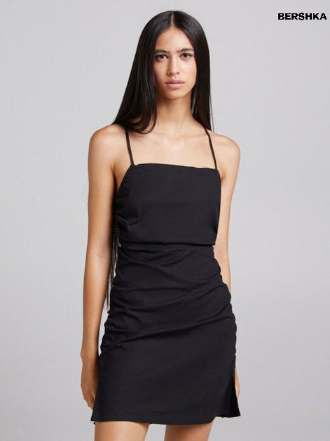 Bershka Women's  Black Dress 5695/512/800
