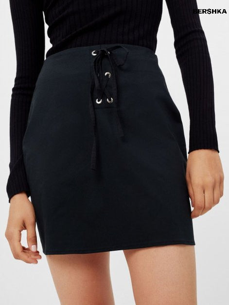 Black clearance skirt bershka