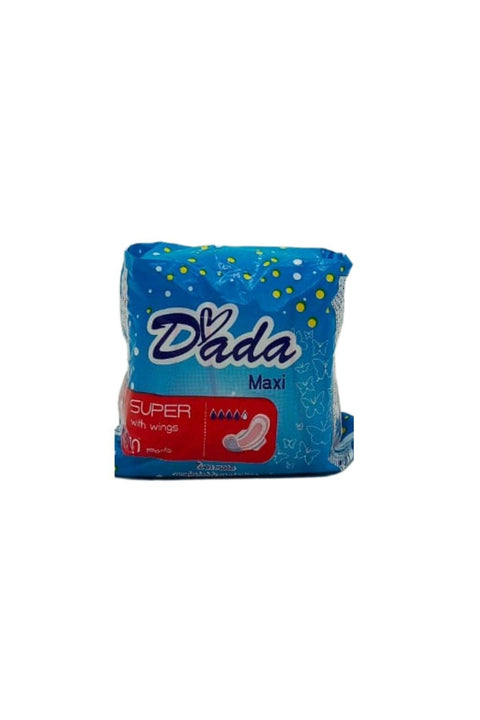 Dada Ultra Thin Super Pads with Wings, Unscented 10 Pads