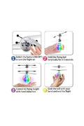 Hand Control Colorful Drone Flying Toy UFO Ball Toy Built-in LED Light Helicopter Shining