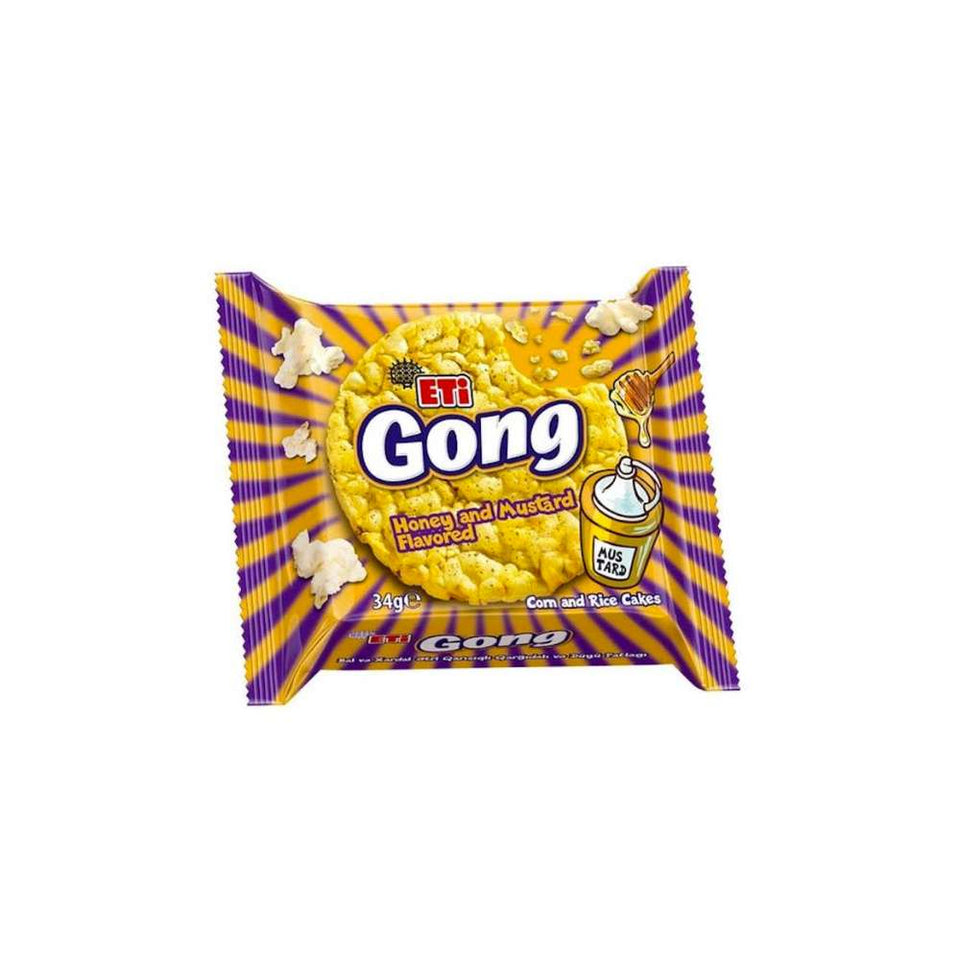 Eti Gong Honey and Mustard Flavored Rice Cakes 34g
