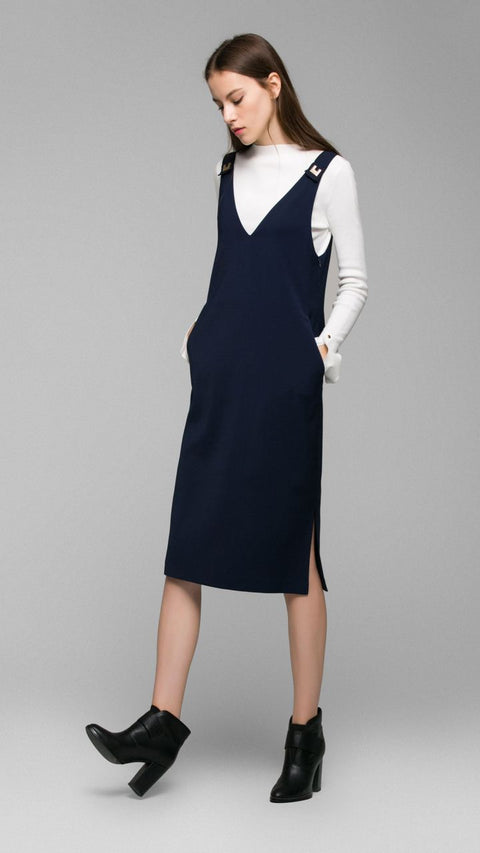 Vero Moda Women's Navy Blue Dress 31717D508E39(fl107) shr