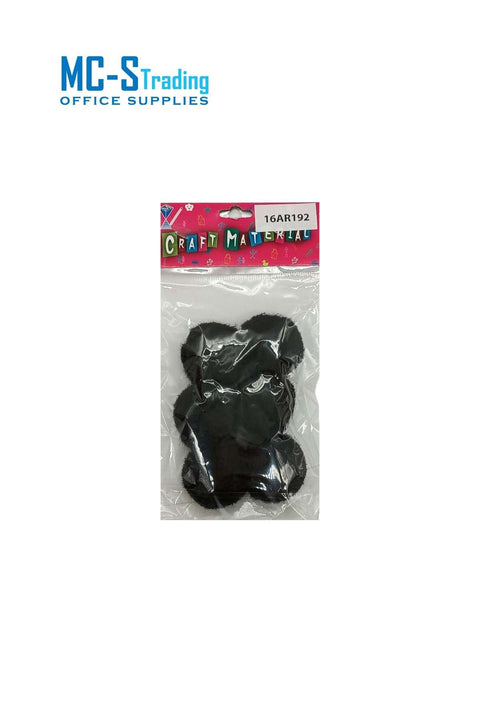 Craft Material Pom 16AR192 Black