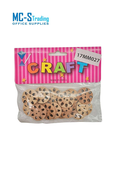 Craft Material Wooden Buttons 17MM027