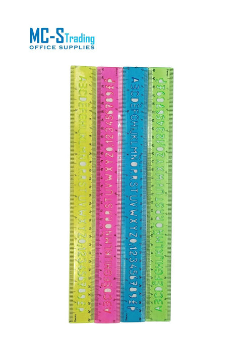Ruler Plastic ABC 15AR165 30cm 1234568032